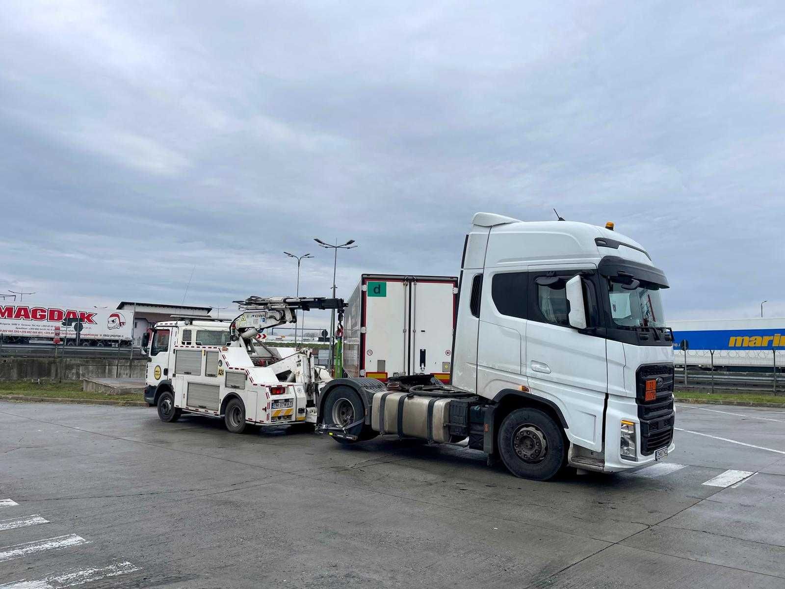 Tractari remorcari camioane tir microbuze 4x4 blocate servicii macara