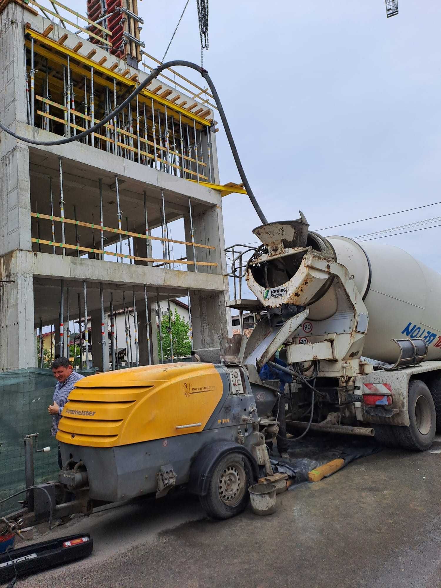 Pompa beton statica