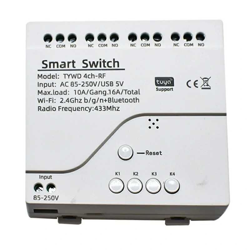 Releu inteligent smart Tuya comutator wifi 4 canale Smart Life 220v