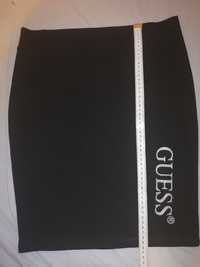 Нова къса дамска черна пола  Guess до коляното размер L