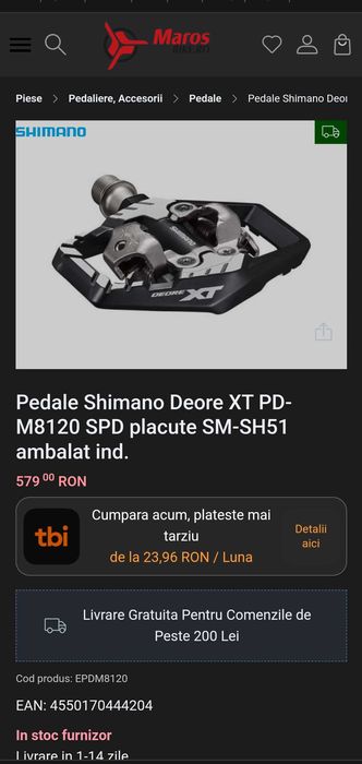 Pedale Deore XT 8120 pentru MTB Enduro DH freeride