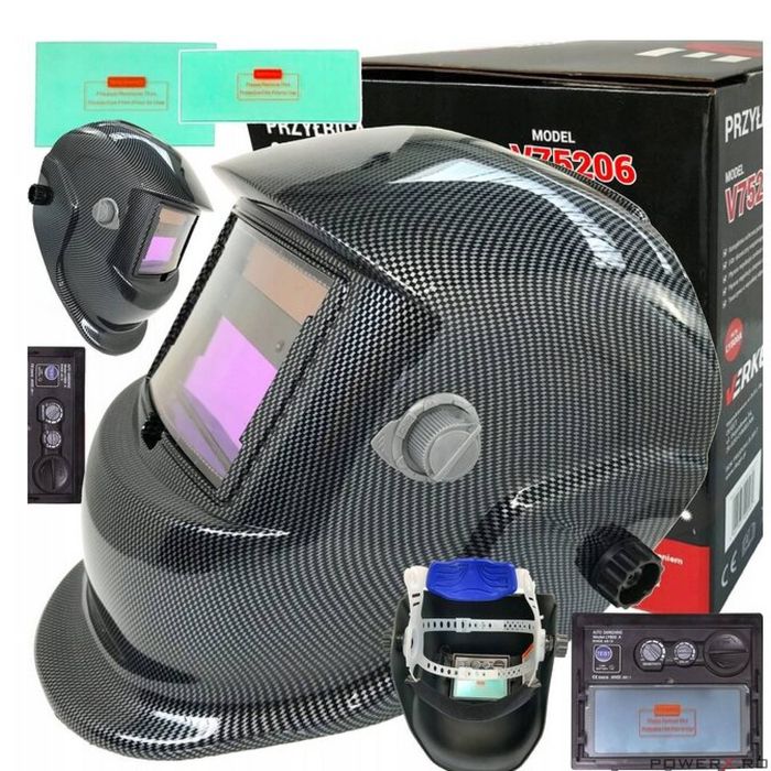 Masca pentru sudura automata, cu LCD, camp vizual 92.5 x 42.5 mm,