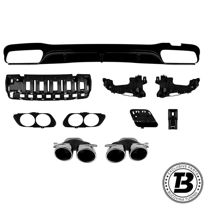 Difuzor Bara Spate cu Ornamente compatibil cu Mercedes E Class W213 E53 Design