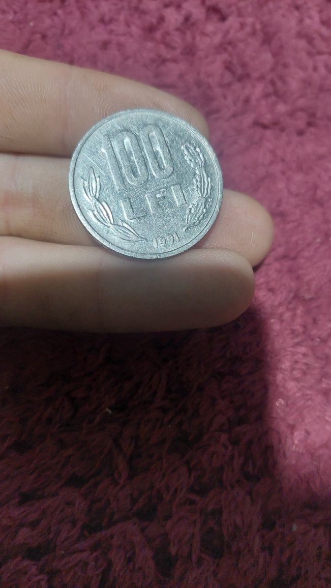Moneda 100 lei anul 1991