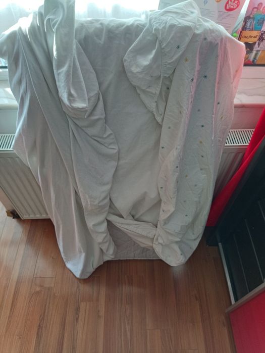 Saltea fibre cocos - 120 x 60 x 9 cm cu husa impermiabila si 2 plicuri