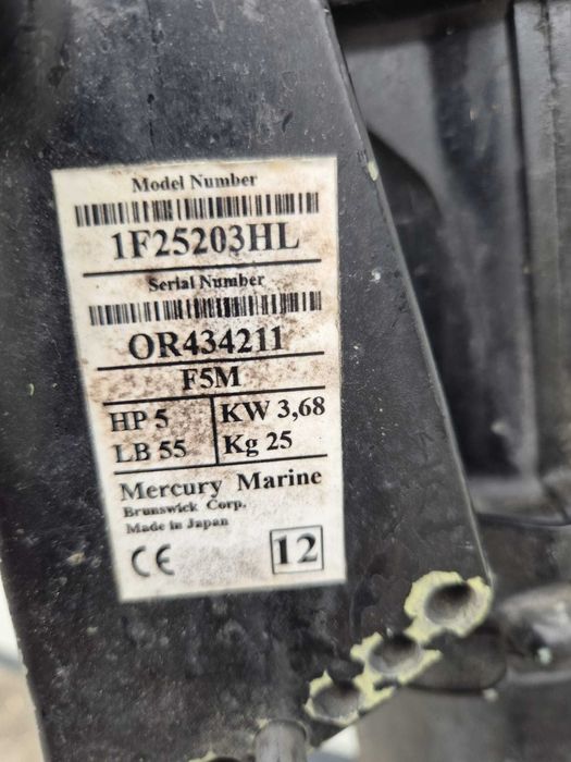 Motor Barca Mercury 5CP