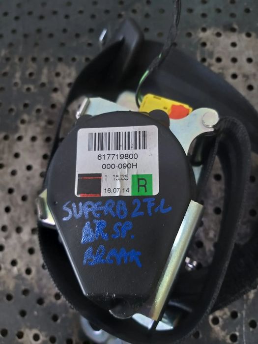 Centura siguranta dreapta spate skoda superb 2 3t facelift 617719800