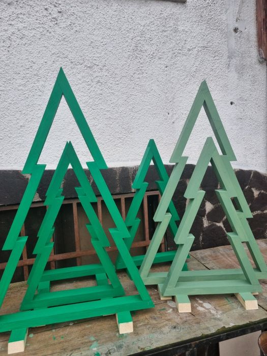 Дървена елха - ръчна изработка