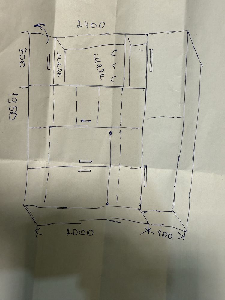 Продам новую прихожую цвет белый