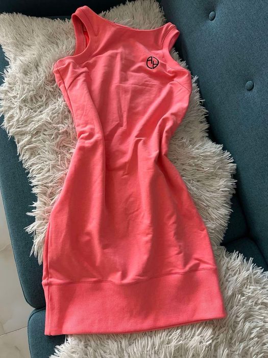 City Lights Bodycon Рокля - Розов Неон