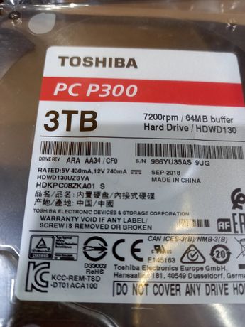 Hard disk Toshiba P300 High-Performance, 3TB,