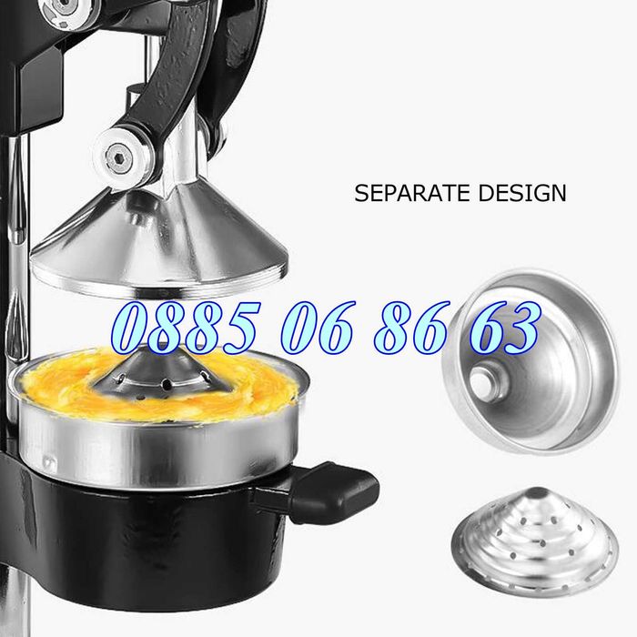 Професионална ръчна цитрус преса, машина за фреш от нар, портокал