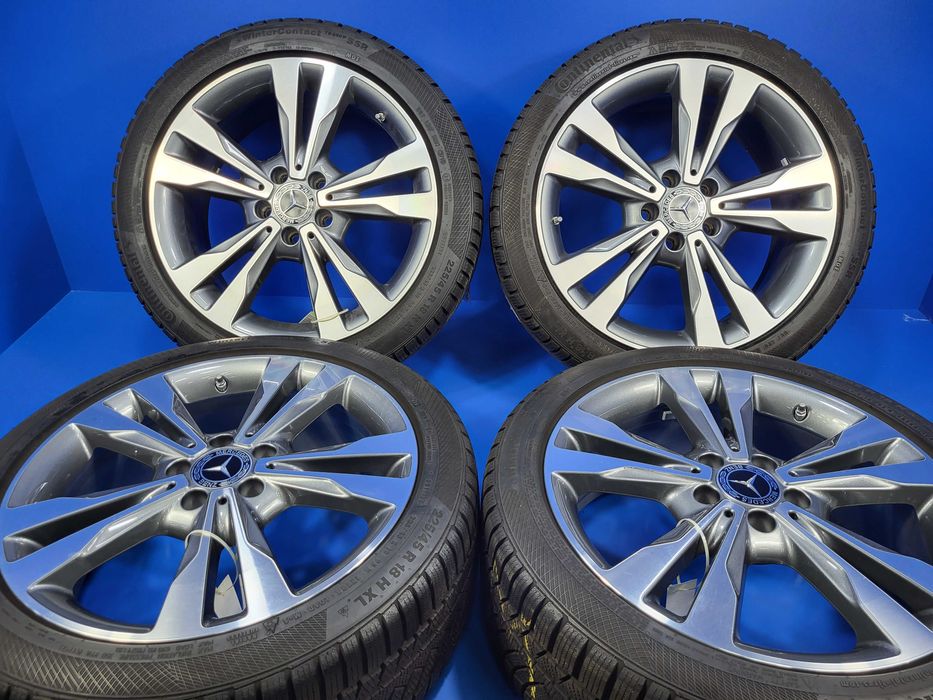 Vand jante/roti OE Mercedes 5x112 R18 + anv 225 45 18 m+s Pirelli