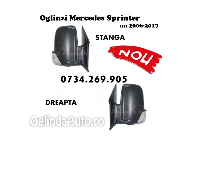 Oglinda Mercedes Sprinter complete sau pe bucati OFER MONTAJ
