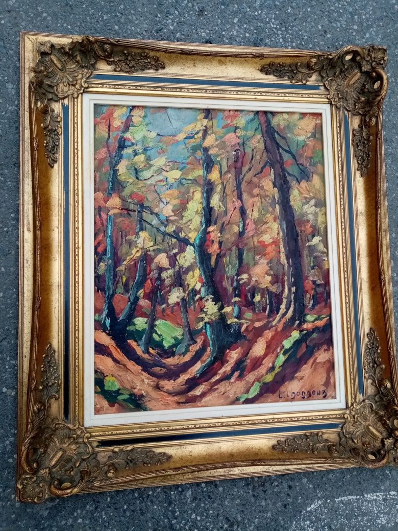 Ulei pe pânză o lucrare semnata foarte veche  de o foarte bună calitat