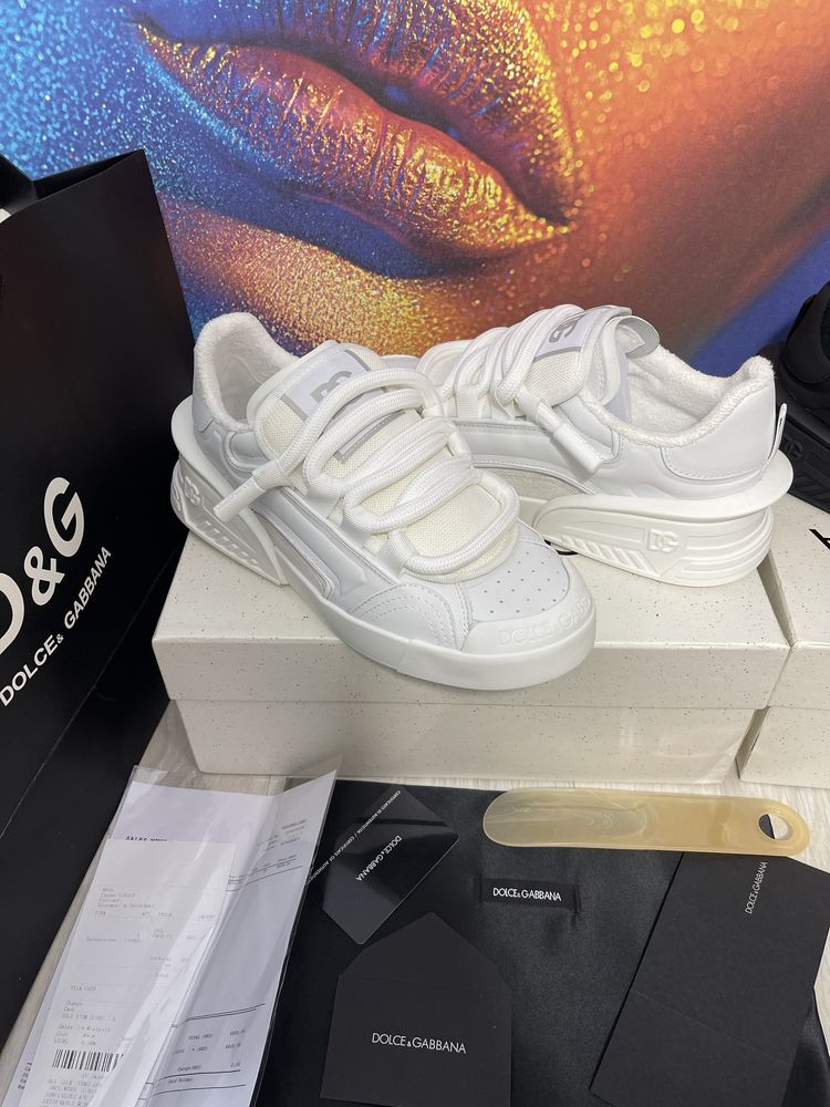 Adidasi Dolce Gabbana piele naturala Full Box Premium colectie noua