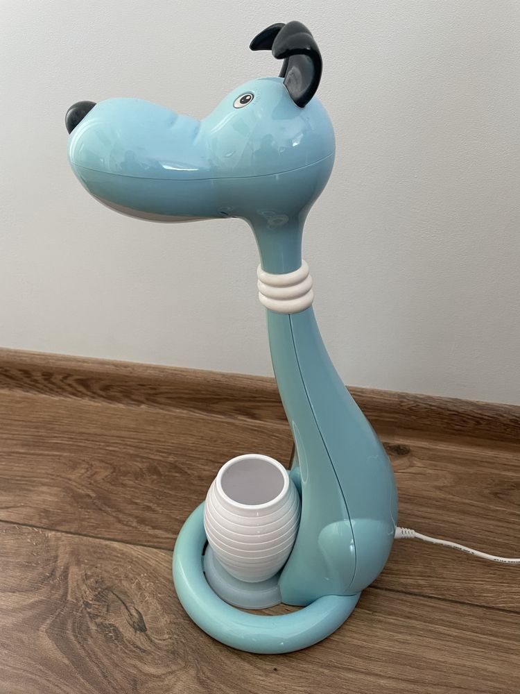 Детска настолна LED лампа SNOOPY, Куче - синьо