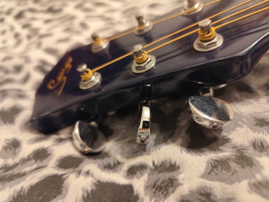 Chitară acustică Smiger – Blue Burst + accesorii