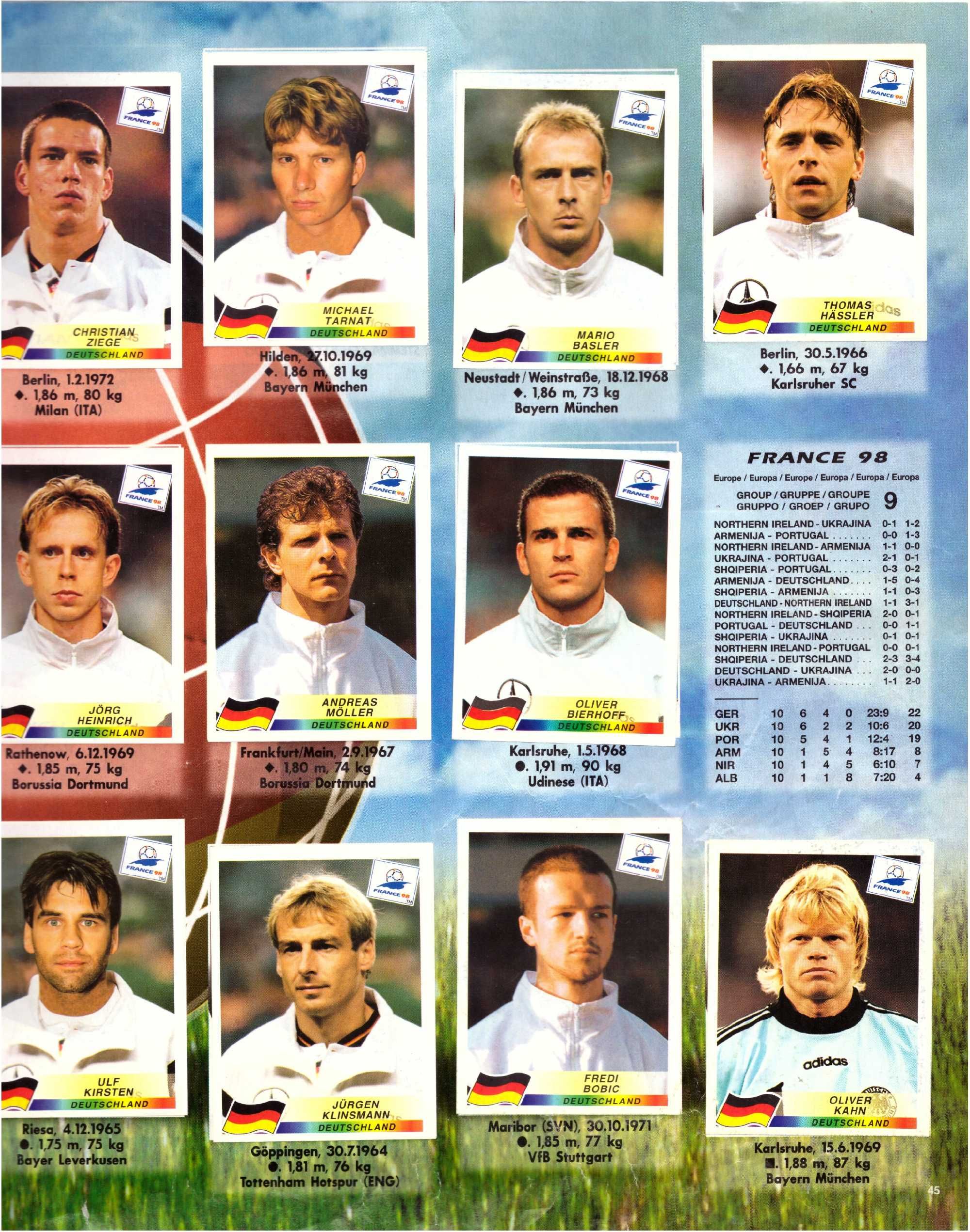 Албум с Футболисти FIFA World Cup France 98 Panini Световно Първ. 1998