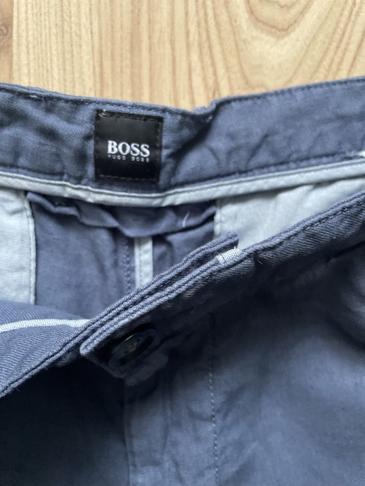 HUGO BOSS / мъжки къс ленен панталон