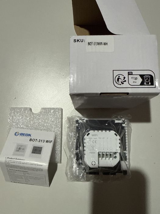 Termostat Beok TDR89W-Wifi-WP centrala,boiler,pardoseala,incalzire gaz
