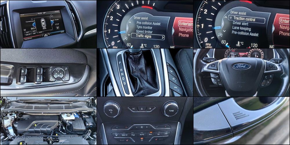 Ford S-Max, 209cp, 7 locuri, Pre-collision si Lane/Side Assist, Keyles