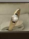 Inel antic aur cu diamant 0.35ct