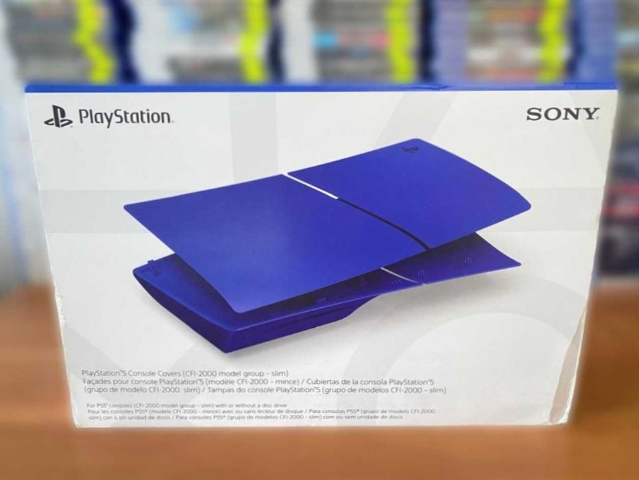 Новые сменные панели для консоли PS5 Slim/ Console Covers-Cobalt Blue