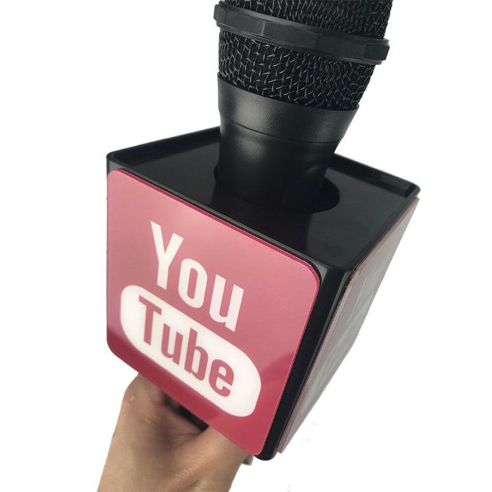 Cub microfon ABS logo-ul de televiziune echipament interviu Standard