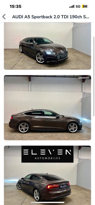 Audi A5 Sline 2.0 Tdi 190 CP Faruri Matrix Led Virtual Cockpit