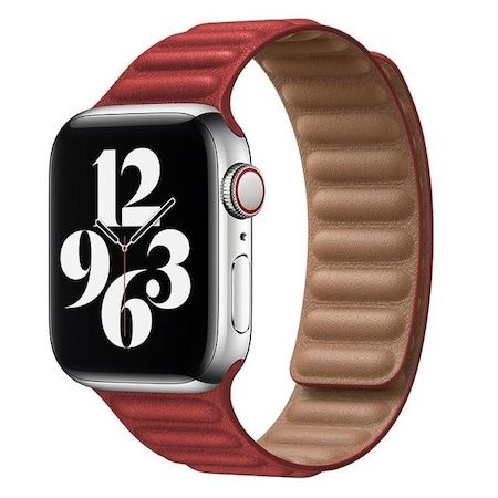 Кожена Магнитна Каишка за Apple Watch 8 Ultra 7 6 SE 5 4 44 40mm