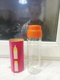 Раритетная бутылочка стеклянная детская с мерным делением