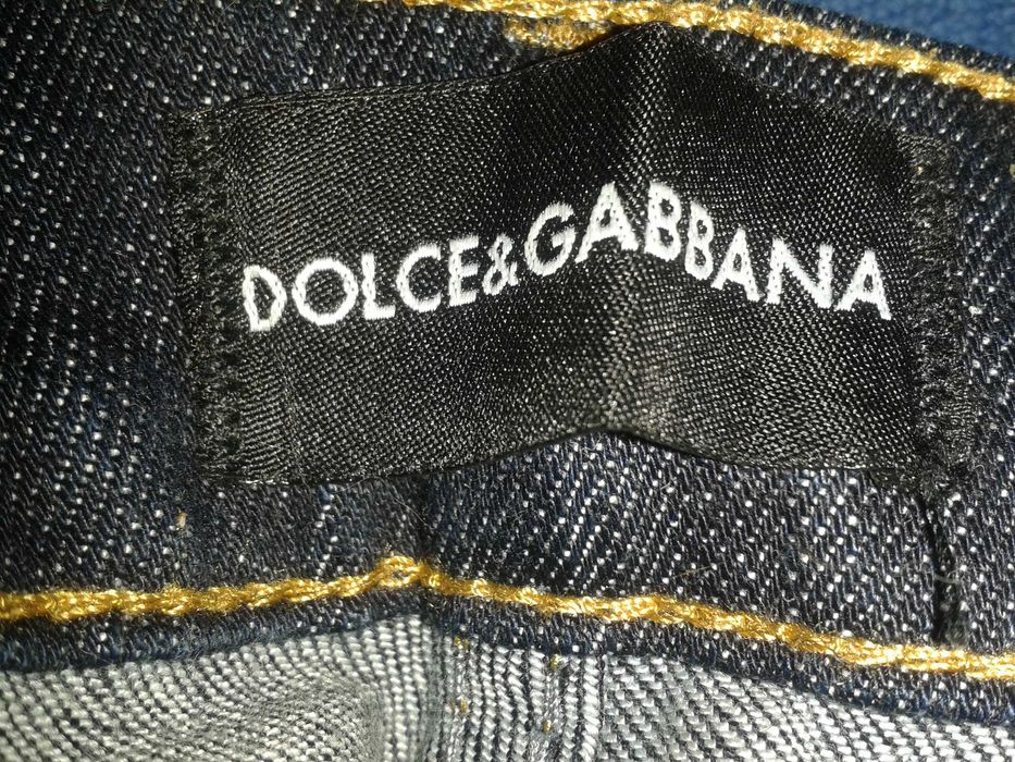 Blugi originali Dolce & Gabbana femei cu fiu auriu TRANSPORT GRATUIT