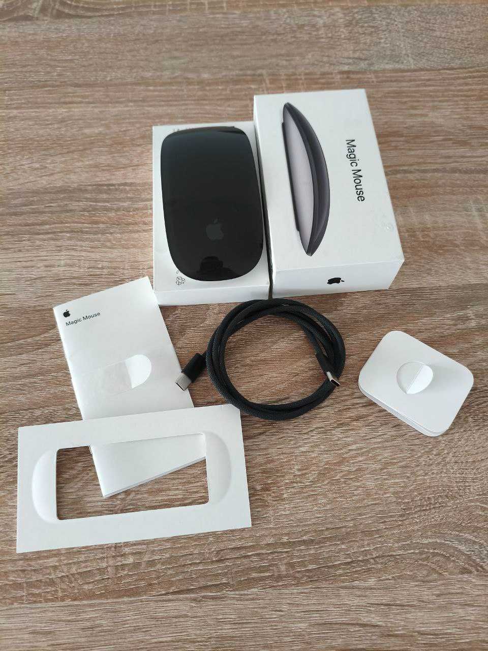 Мишка Apple Magic Mouse (2024)- Black Multi-Touch Surface MXK63ZM/A