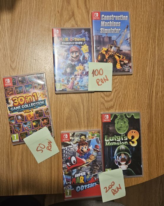 Jocuri Nintendo (Mario, Luigi, Odyssey, simulator, rabbids, nintendo