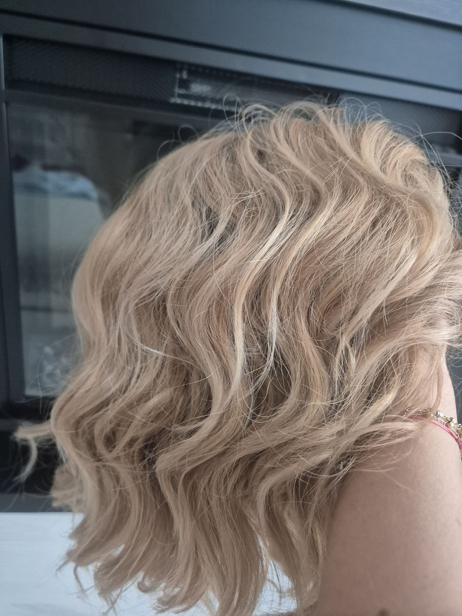NOUA,Peruca blond natural, creata