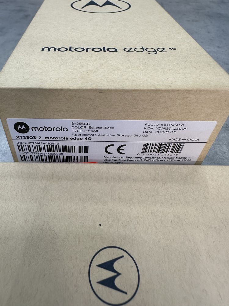 Motorola edge 40 Eclipse Black 256GB Б-93461