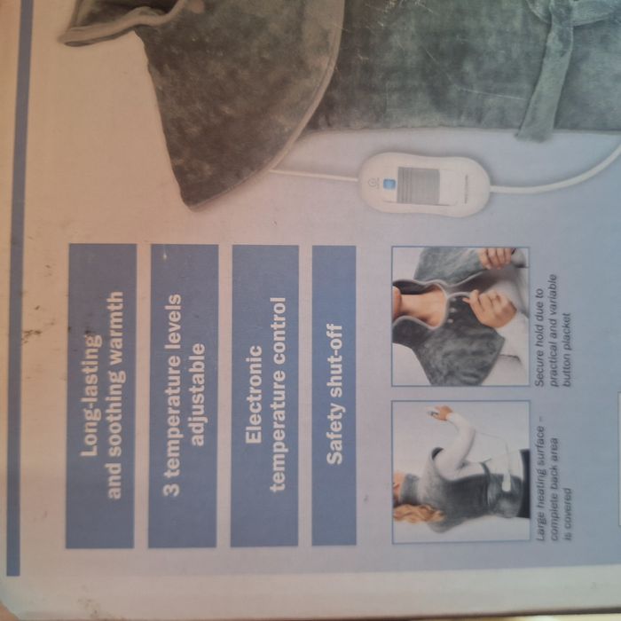 Електрически затоплящ нагревател за врат, рамене и гръб подходящ при р