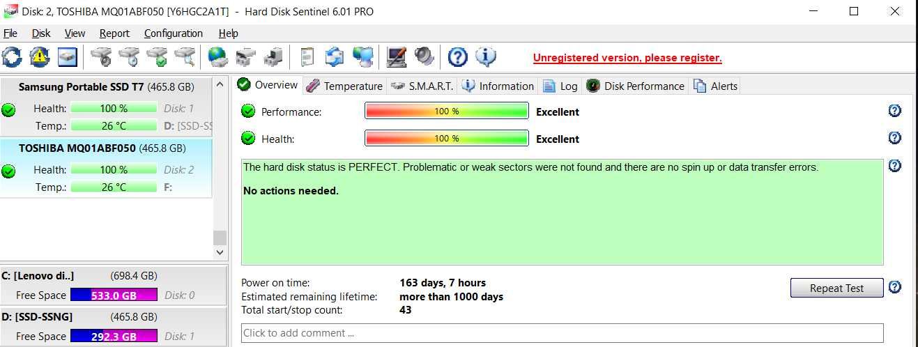 Hard Disk Laptop Samsung 1TB (utilizat)