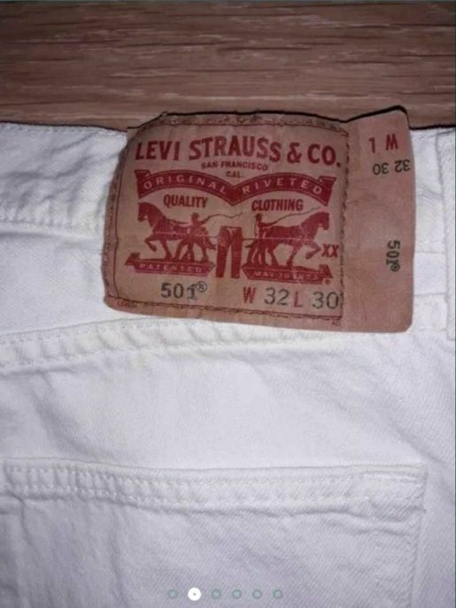 Мужские фирменные джинсы Levi's 501 размер 32/30