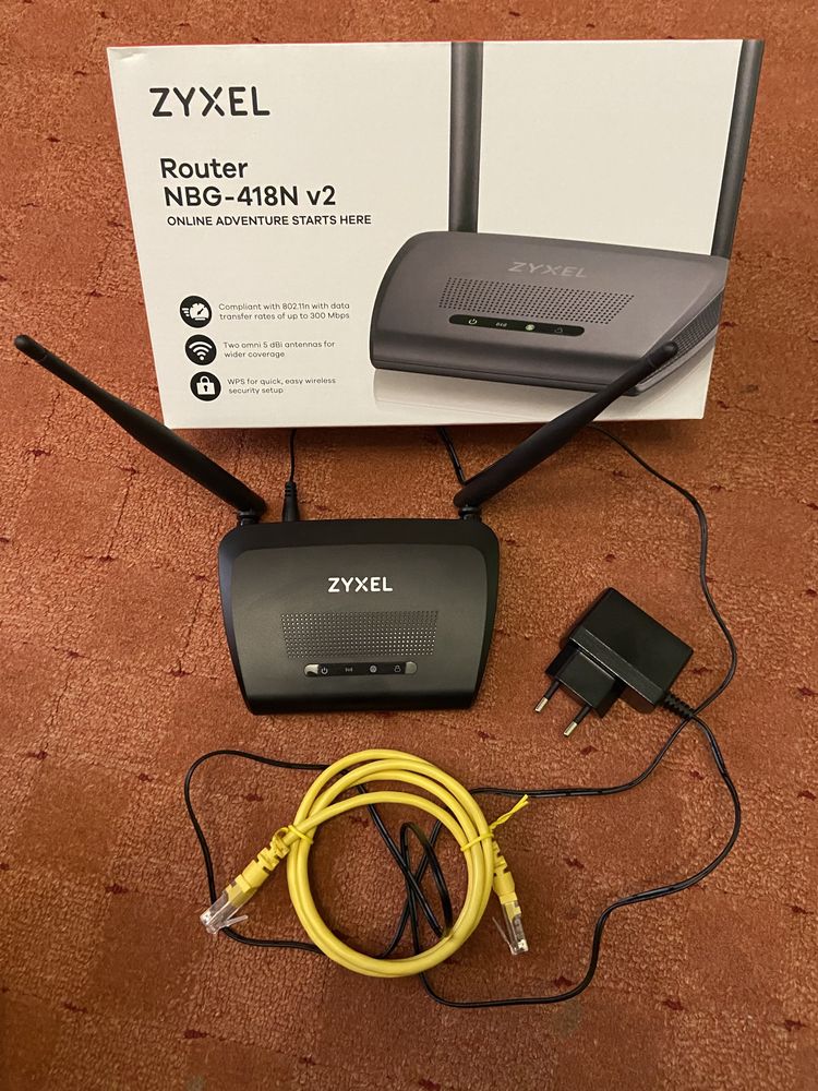 Router  ZYXEL - data transfer 300 Mbps