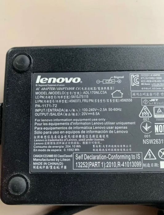 Incarcator laptop Lenovo 170Wati 8.5 amperi original