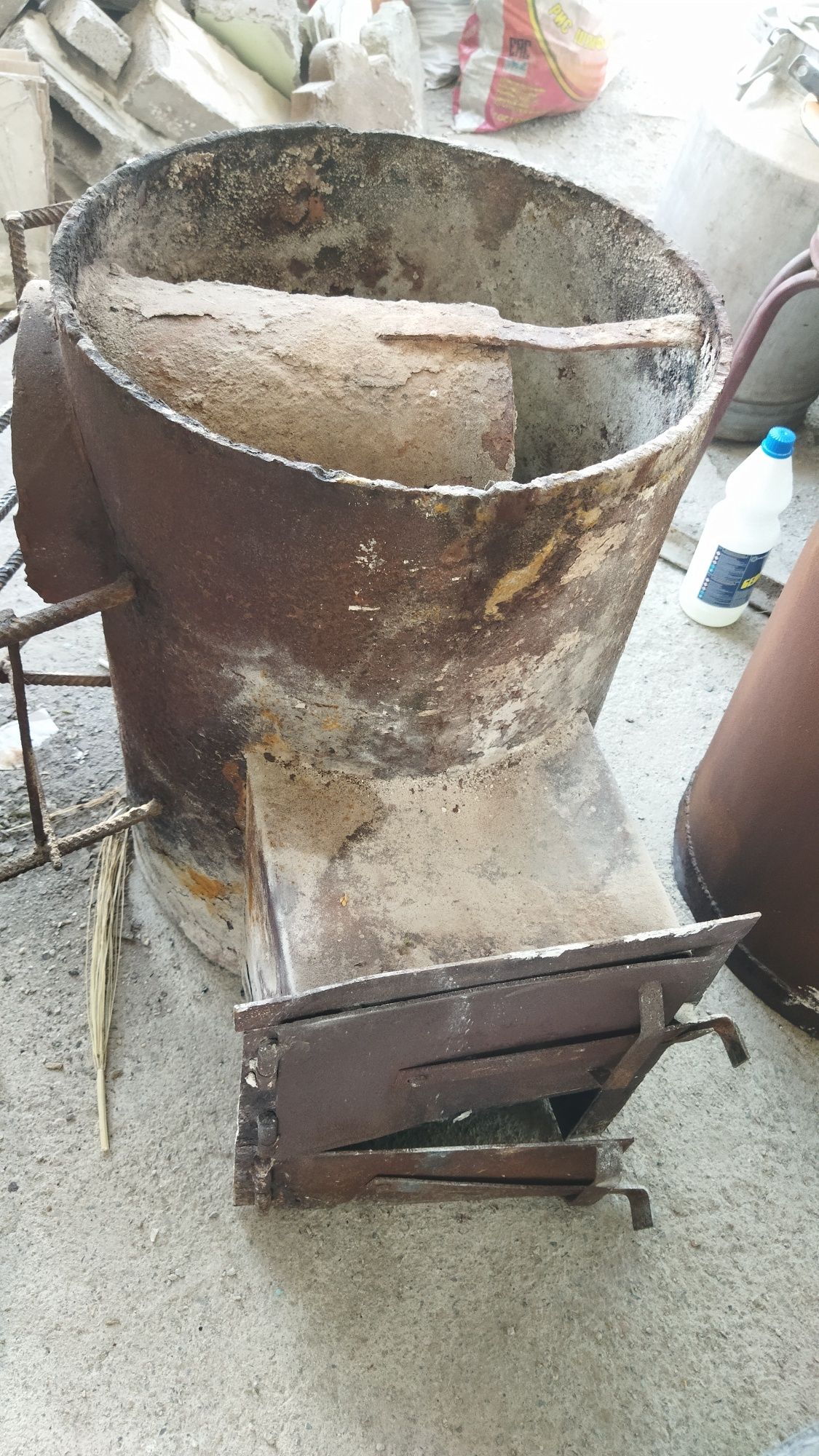 Банная печка с толстого металла