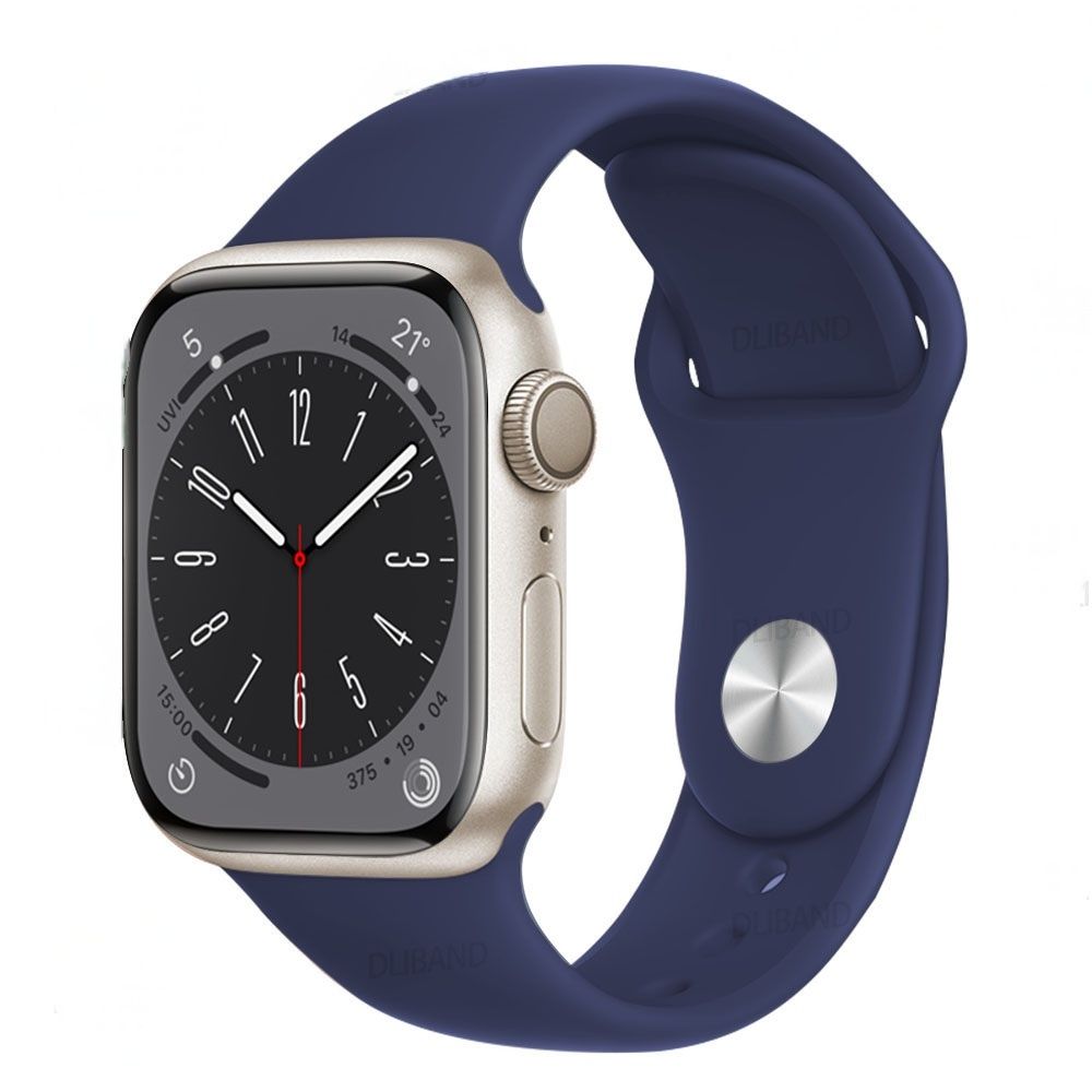 Brățară Apple Watch silicon. Bleumarin. Măsură adult M-L 38 40 41 mm