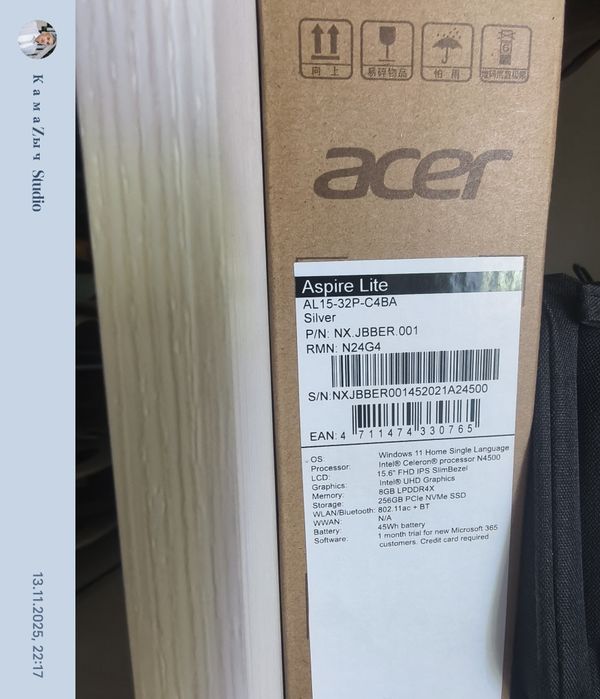 Продам ноутбук Аcer Aspire Lite