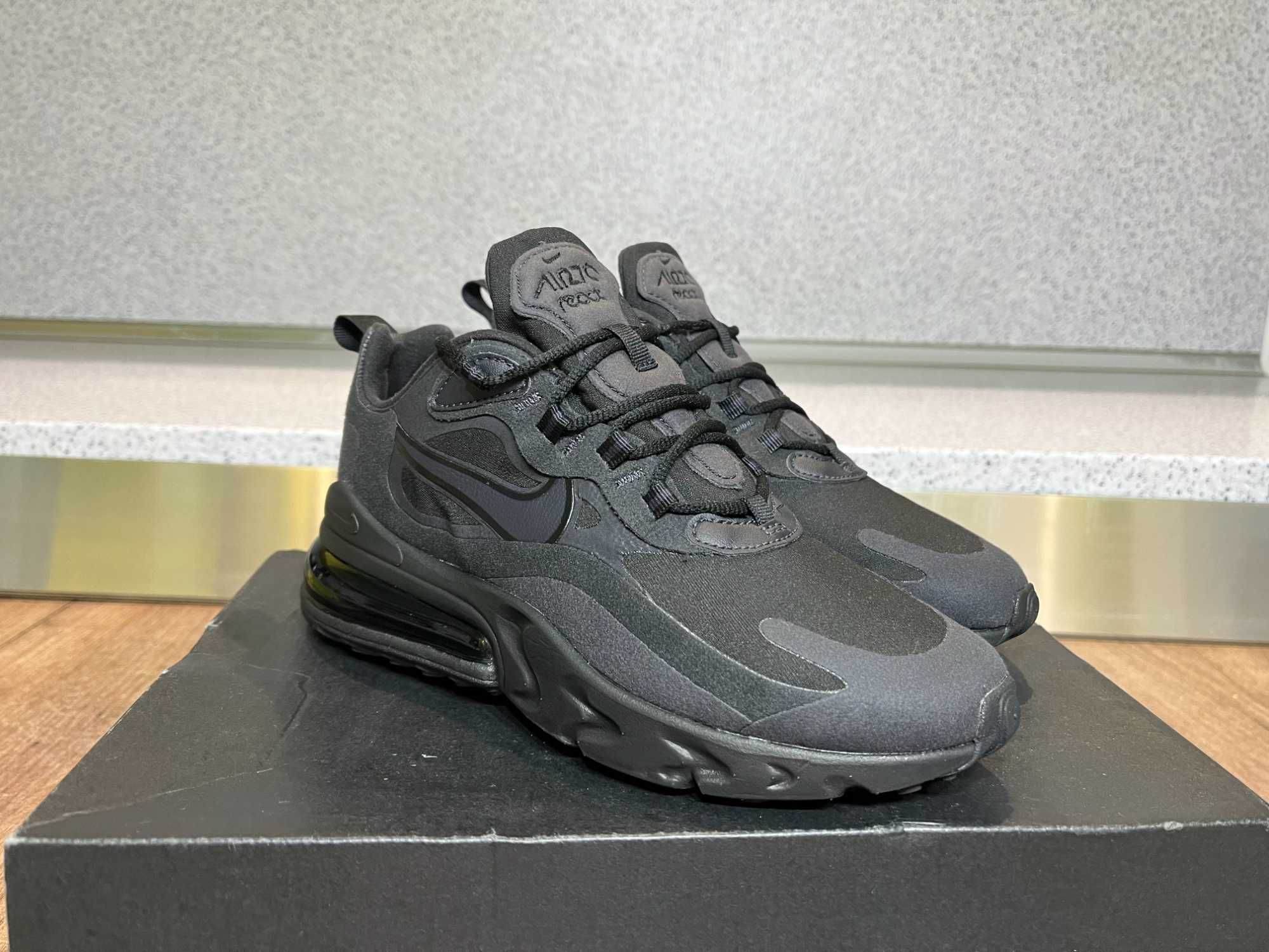 ОРИГИНАЛНИ *** Nike Air Max 270 React Black/Oil Grey/Oil Grey/Black