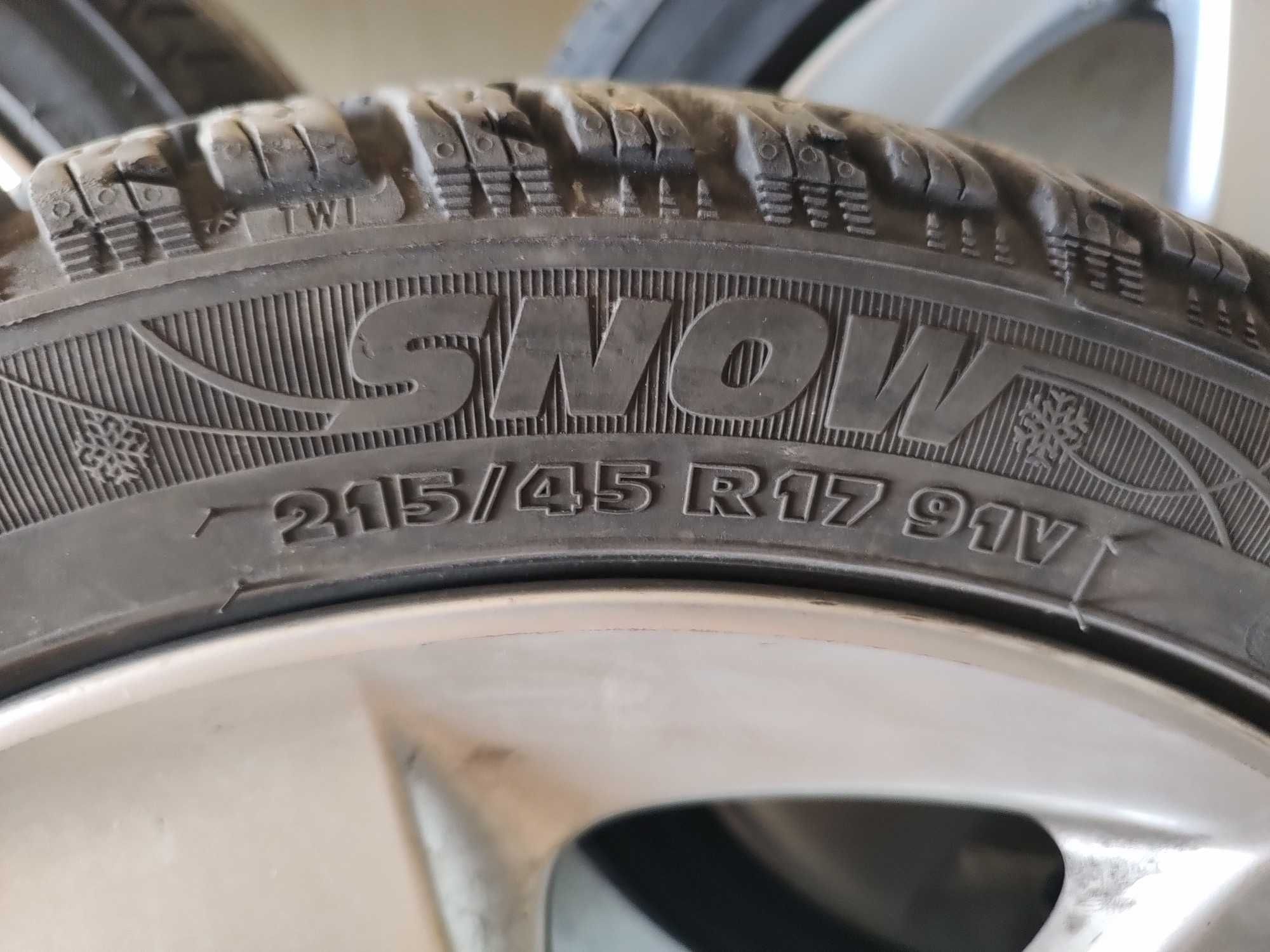 Джанти с гуми 17” цола 215/45/R17 Toyota Verso 17X7J50 Kormoran Dayton