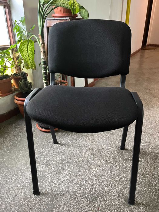 Scaun vizitator, cadru metalic, tapițat