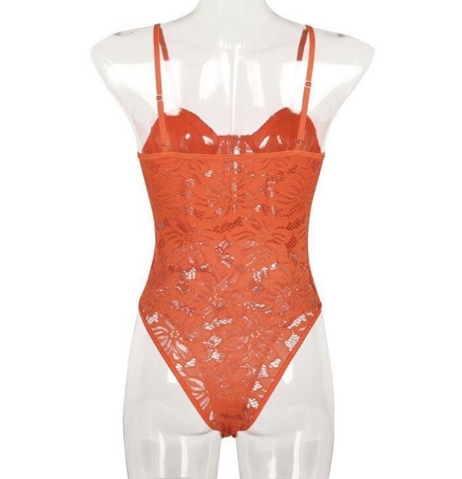 Body nou dantela portocaliu s