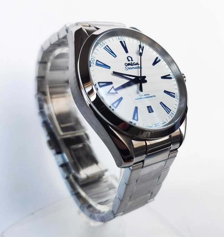 Omega Seamaster Aqua Terra Blue Hands Steel Mens Watch